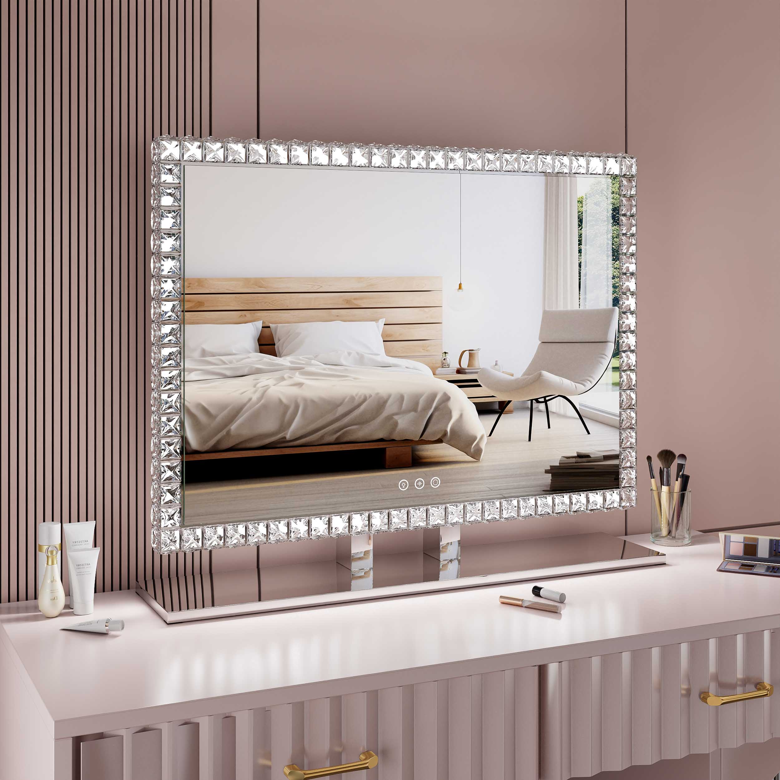 DP501 Crystal Vanity Mirror