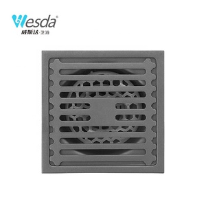 WESDA <span class=keywords><strong>Ducha</strong></span> de baño Filtro de pelo antiolor Desagüe de piso de <span class=keywords><strong>ducha</strong></span> cuadrado de acero inoxidable con rejilla de cubierta extraíble - Product Image 4