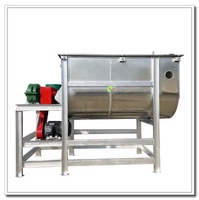 Mélangeur horizontal en acier inoxydable SunYEX, mélangeur automatique de poudre sèche et de granulés d'aliments avec moteur et engrenage, capacité de 1000 L