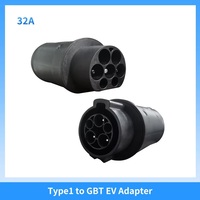 Adaptateur de chargeur EV, convertisseur de câble de charge EV de type 1 à GB/T 32A