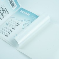 Emballage de popsicle forme personnalisée étanche autocollants en papier auto-adhésifs personnalisés logo imprimé étiquettes en rouleau de code QR