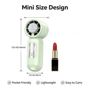 Ventilateur portable mini USB <span class=keywords><strong>économique</strong></span> et pratique avec batterie intégrée <span class=keywords><strong>pour</strong></span> bureau et extérieur - Product Image 1