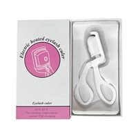 Herramienta de maquillaje de belleza, rizador de pestañas eléctrico rosa, 2 engranajes de Control, rizador de pestañas, novedad de 2023