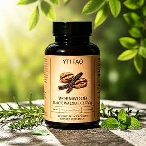 Cápsulas de Ajenjo, Nuez Negra y Clavo - Soporte Natural para la Salud Intestinal y Digestiva, Limpieza Herbal del Intestino, Apto para Veganos - Product Image 2