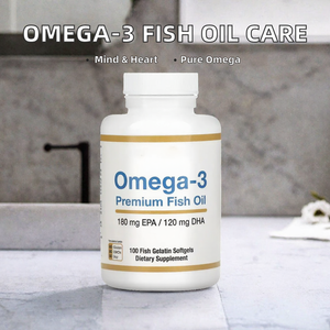 Capsules de Gel Doux d'Huile de Poisson Oméga-3 Certifiées en Gros (100 Unités) EPA & DHA pour le Soutien Immunitaire, la Santé Cérébrale et Cardiaque - Product Image 2