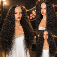 Pelucas de Cabello Humano con Encaje Frontal al por Mayor, Peluca HD Pre-Arrancada con Encaje Frontal 13x4, Rizada Ondas de Agua, Fabricante OEM