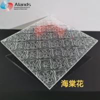 Lámina de PS Transparente Impermeable, Panel de Poliestireno Irrompible para Puerta de Ducha de Baño