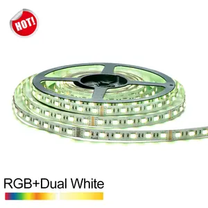 Dc12-24 v 5050 60 ליטר/m מפעל חם מכירה באיכות גבוהה rgbww 5 in1 smd הוביל רצועת עבור פנים חיצונית עמיד למים