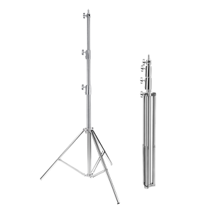 Trépied professionnel robuste AMBITFUL en acier inoxydable de 2 m à 3 pieds pour boîtes à lumière, parapluies flash, réflecteurs et éclairage d'appareil photo numérique - Product Image 4
