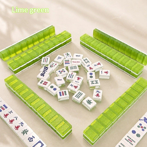 Tuiles de <span class=keywords><strong>Mahjong</strong></span> en Acrylique Cristal Premium du Guangdong – Fournisseur d'Usine – Grandes Tuiles de <span class=keywords><strong>Mahjong</strong></span> Frottes à la Main pour les Loisirs Familiaux et les Réunions - Product Image 1