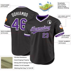 Maillot de baseball personnalisé FOXA, nom et numéro brodés, col en V, uniformes anti-humidité pour hommes, femmes et jeunes - Product Image 3