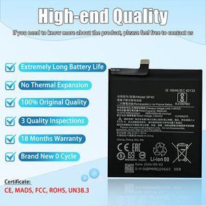 Batterie de téléphone portable en gros pour Xiaomi pour Redmi K20 Pro K30 5g K70 K60 K20 K40S K50i K40 K30 4g Pro batterie d'origine - Product Image 2