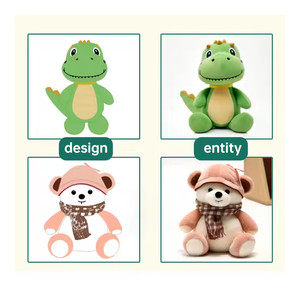 Mềm sang trọng Anime Keychain động vật Dép sang trọng Keychain tùy chỉnh mềm nhồi Plush Móc chìa khóa nhà sản xuất - Product Image 4