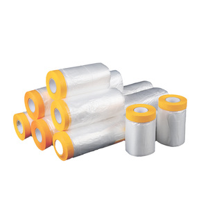 55CM * 20M pré-enregistré peinture Protection contre la poussière <span class=keywords><strong>Film</strong></span> rouleau couvrant <span class=keywords><strong>Film</strong></span> de masquage en plastique pour peinture maison - Product Image 1