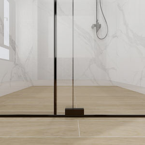 Panel <span class=keywords><strong>de</strong></span> <span class=keywords><strong>ducha</strong></span> deslizante individual <span class=keywords><strong>de</strong></span> vidrio <span class=keywords><strong>de</strong></span> seguridad reforzado <span class=keywords><strong>de</strong></span> 8mm para gimnasio, baño, apartamento, Hotel, marco <span class=keywords><strong>de</strong></span> aluminio <span class=keywords><strong>con</strong></span> bandeja rectangular - Product Image 3