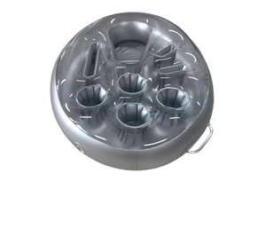 Soporte Flotante Premium Portátil de 8 Orificios para Bebidas, Barra Inflable para Piscinas y Jacuzzis, Equipo Versátil para Deportes Acuáticos - Product Image 5