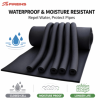 Rouleau d'isolation moderne en caoutchouc plastique laminé aluminium écologique NBR PVC à cellules fermées, résistant au feu et à la chaleur