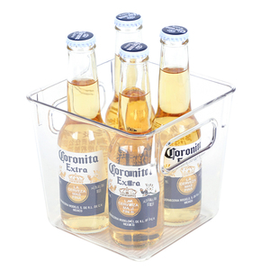 Easy to use hot selling clear kitchen tray stackable clear storage bins