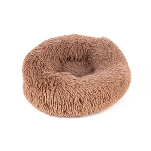 Herfst Winter Warm Comfortabel Pluche Zacht Wasbaar Rond Huisdier Kat Nest Kennel Indoor Slaaprust Spelen Hondenbed