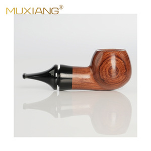 Muxiang Rosewood Smoking Pipe Bent Type Handmade Solid Wood Tobacco Pipe With Air Chamber - Product Image 5