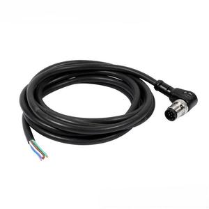 M12 8Pin PVC cáp kết nối 2M Đen PVC cáp với góc bên phải Nam cắm cảm biến mã hóa kết nối - Product Image 1