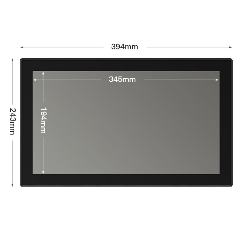 New 15.6 Inch LED HD Industrial Monitor Open Frame Display Multi-Touch Screen Aluminum USB Input Business Series LCD Monitor