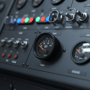 Manometro VDO Originale 310040013, Indicatore Temperatura Olio 310-040-013, 0-120 52mm 24v, Manometro per Motore Generatore 310-040-013 - Product Image 4