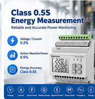 Compteur d'énergie triphasé multi-circuits, qualité de l'énergie, harmoniques, multifonction, multi-canaux, compteur de puissance Modbus TCP RS485 Classe 0.5S