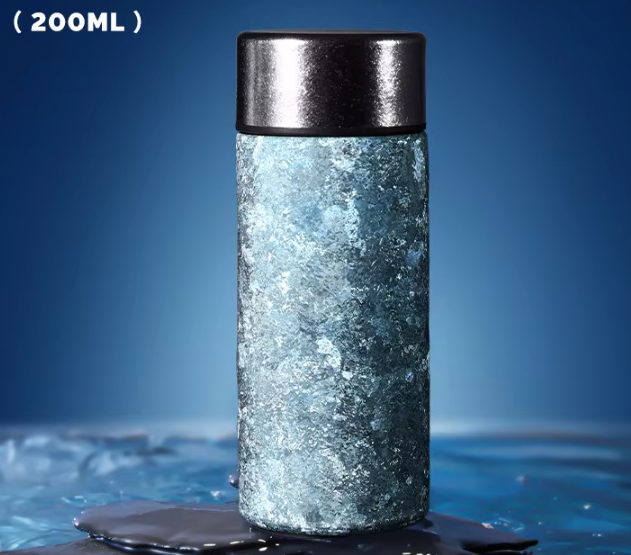 Compartimento para té azul cielo mar flor de hielo grande