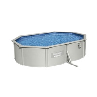Bestway-Conjunto de piscina sobre el suelo, pared de acero 56369, 6,10 m x 3,60 m x 1,20 m