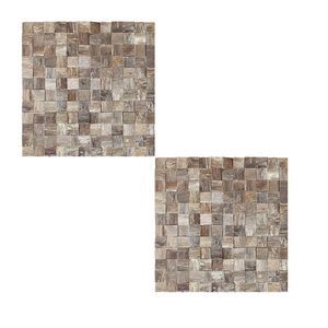 Pannello di decorazione murale 3 d <span class=keywords><strong>Design</strong></span> irregolare pannello mosaico in legno massello effetto 3d - Product Image 6