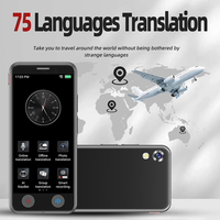 Dispositif de traduction AI avec écran tactile IPS de 5,0 pouces, prise en charge de 150 langues, traduction turque pour les voyages, traducteur photo et vocal
