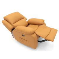 Geeksofa chine moderne cuir ou tissu, fauteuil inclinable pivotant à bascule manuelle avec Massage pour meubles de salon