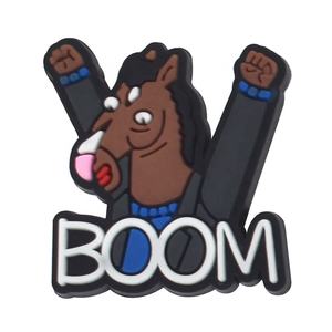 BoJack Horseman diseñador Anime Manga zapatillas personalizadas encanto suave PVC dibujos animados Zueco zapatos decoración sandalias Accesorios - Product Image 2