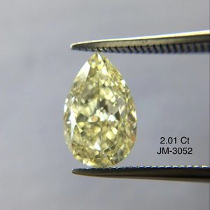 Grado superior Fancy Yellow Modified Brilliant Pear Cut 2,01 Carat VS2 Clarity GIA Certified Natural Loose Diamonds de India Bulk - Product Image 1