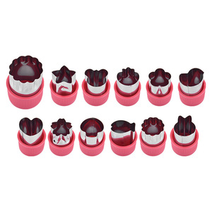 Set d'<span class=keywords><strong>emporte</strong></span>-pièces multifonctionnel 12 PCS en acier inoxydable avec visage papillon pour la coupe de fruits et légumes dans la <span class=keywords><strong>cuisine</strong></span> - Product Image 5
