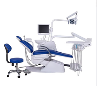 Équipement médical clinique, fauteuil dentaire Foshan en vente, fauteuil dentaire électrique rotatif en métal et plastique