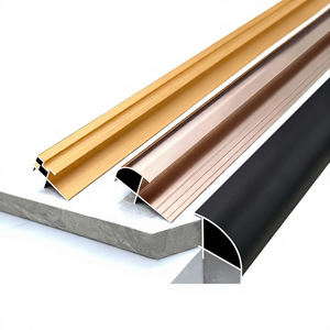 Bande décorative moderne en métal anodisé 1mm panneau mural intégré bordure bande d'angle en alliage d'aluminium placage de bois cristal de carbone - Product Image 4