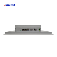 PC Panel Industri Tanpa Kipas 13,3 Inci All In One Komputer Layar Sentuh Kapasitif Multi Touch 1 LAN 6 USB 2 COM Casing Logam W13RW G