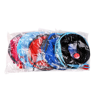 Tunnel repliable pour chat, jouet avec clochette fine et boule en peluche, Tubes combinables, livraison gratuite - Product Image 5