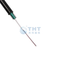 Câble à fibre optique professionnel extérieur blindé en acier de petit diamètre avec 2 à 24 fibres, tube lâche GYXTW