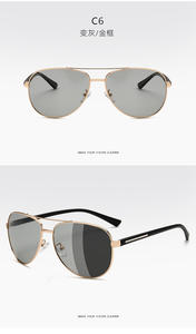 高品质男士墨镜太阳镜经典品牌设计男士偏光航空飞行员太阳镜 - Product Image 6