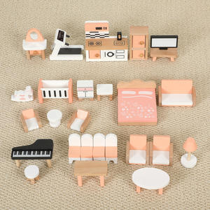 บ้านตุ๊กตาไม้สุดโรแมนติก สามชั้น สไตล์วิลล่าเจ้าหญิง พร้อมชุดเฟอร์นิเจอร์ สำหรับเด็กอายุ 5-7 ปี - Product Image 4