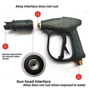 Boquilla Ajustable en Forma de Abanico <span class=keywords><strong>para</strong></span> Pistola de Lavado de Autos de Alta Presión con Conexión Rápida y Cepillo - Product Image 4