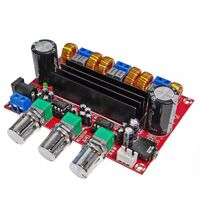 Carte d'amplificateur numérique 2.1 canaux XH-M139, module de subwoofer haute puissance, tension large plage 12V-24V TPA3116D2 2 * 50W+100W