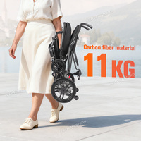 Fauteuil roulant électrique de luxe Perfcare XN01 100% carbone, le plus léger (11 kg), pliable, pour personnes handicapées et personnes âgées, dispositif médical de mobilité.