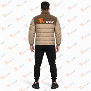 Chaqueta Acolchada de Hombre con Bloques de Color, de Pana, con Capucha y Cremallera, Cortavientos, para Invierno, Casual, Térmica, de Secado Rápido, Ecológica, de Alta Calidad - Product Image 4