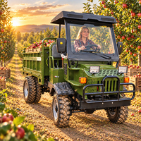 Transporteur agricole diesel haut de gamme de 2-3 tonnes avec traction 4x4 et benne hydraulique pour l'agriculture et le transport rural