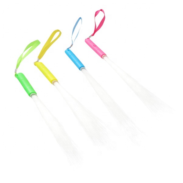 Summer Party Favors Color Changing Fiber Stick RGB LED Wand Light