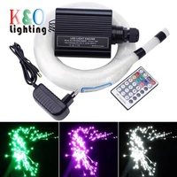 Decoración interior 18W Iluminador LED RGBW Efecto de cielo estrellado Fuente de luz LED de fibra óptica para techo de casa